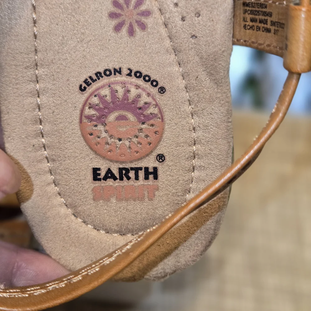 Women's Earth Spirit Beige and Camel Sandals - Picture 2 of 6